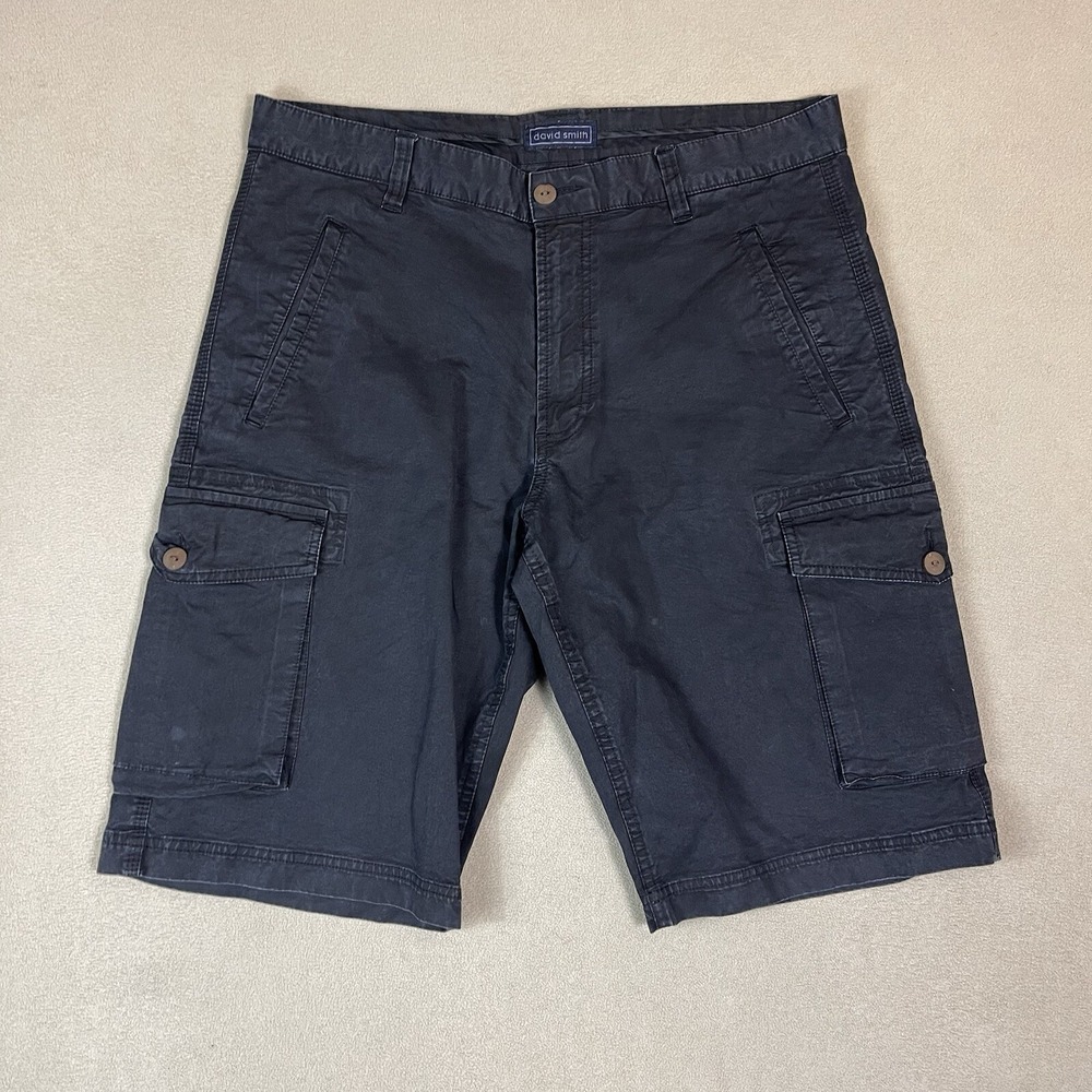 David Smith Australia Shorts Mens 34 Black Cargo Short Outdoor Casual‎ Adult